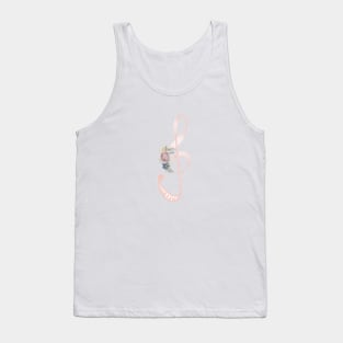 Watercolor Music Note - Treble Clef Tank Top